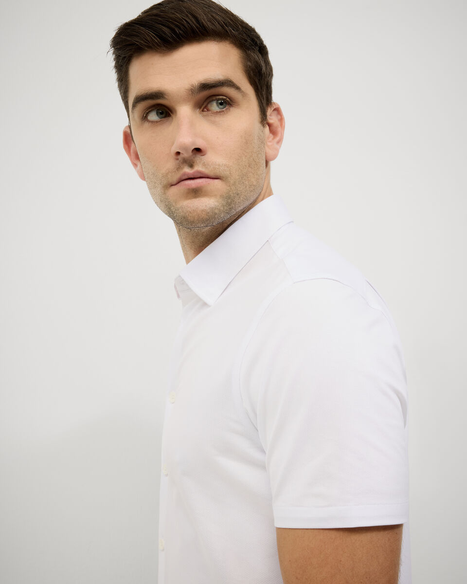 Travel Performance Short Sleeve Shirt, White, hi-res